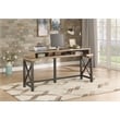 Home Square 3-Piece Set with Console and 2 Stools in Light Brown