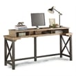 Home Square 3-Piece Set with Console and 2 Stools in Light Brown