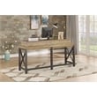Home Square 3-Piece Set with Console and 2 Stools in Light Brown
