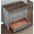 Home Square 2-Piece Set with Drawer Chest and Media Chest in Weathered Gray