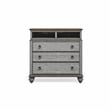 Home Square 2-Piece Set with Drawer Chest and Media Chest in Weathered Gray