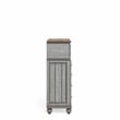 Home Square 2-Piece Set with Drawer Chest and Media Chest in Weathered Gray