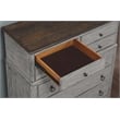 Home Square 2-Piece Set with Drawer Chest and Media Chest in Weathered Gray