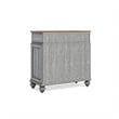 Home Square 2-Piece Set with Drawer Chest and Media Chest in Weathered Gray
