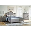 Home Square 2-Piece Set with Drawer Chest and Media Chest in Weathered Gray
