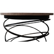 Home Square Solid Wood Side Table in Brown Finish - Set of 2