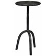 Home Square Modern Cast Iron End Table in Black Finish - Set of 2