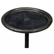 Home Square Modern Cast Iron End Table in Black Finish - Set of 2