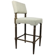 Home Square Upholstered Fabric Bar Stool in Natural Finish - Set of 3