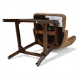 Home Square Tufted High Back Counter Height Barstool in Tan Brown - Set of 3