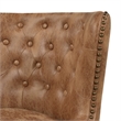 Home Square Tufted High Back Counter Height Barstool in Tan Brown - Set of 3