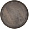Home Square Solid Wood Round Side Table in Gray Finish - Set of 2