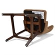 Home Square Tufted High Back Counter Height Barstool in Tan Brown - Set of 2