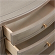 Home Square Accent End Table in Gray Cashmere and Gold - Set of 2