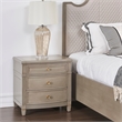 Home Square Accent End Table in Gray Cashmere and Gold - Set of 2
