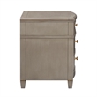 Home Square Accent End Table in Gray Cashmere and Gold - Set of 2