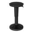 Home Square Contemporary Plastic Seating Stool in Black Finish - Set of 2