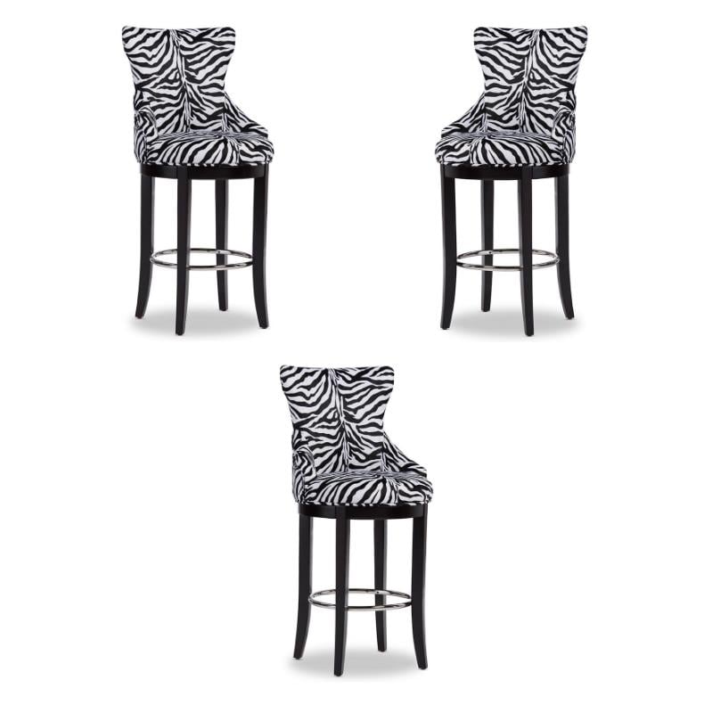 Zebra print counter online stools