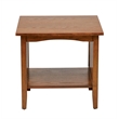 Home Square Engineered Wood End Table in Ash Brown Finish - Set of 2