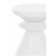 Home Square District Pawn Stone Accent Table in Ivory - Set of 2