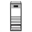 Home Square 2 USB Charging Ports End Tables in Gray & Black - Set of 2