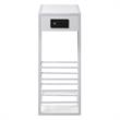 Home Square Magazine Holder End Tables in White Finish - Set of 2