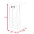 Home Square Magazine Holder End Tables in White Finish - Set of 2