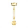 Home Square Traditional Iron Metal Side Table in Brass - Set of 2