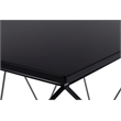 Home Square Geometric Metal Side Table in Midnight Black - Set of 2
