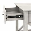 Home Square Wood End Table with Storage in Linen White Oak - Set of 2