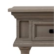 Home Square 1 Drawer Wood Side Table in Gray Finish - Set of 2