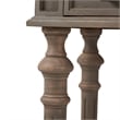 Home Square 1 Drawer Wood Side Table in Gray Finish - Set of 2