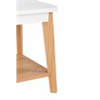 Home Square Modern Square Side Table in Oak and White - Set of 2