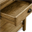 Home Square Traditional Wood End Table in Dark Brown Finish - Set of 2