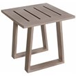 Home Square Aluminum Frame End Table in Handpainted Taupe - Set of 2