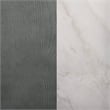 Home Square Ascher Bedside Table in Nantucket Gray - Set of 2