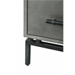 Home Square Ascher Bedside Table in Nantucket Gray - Set of 2