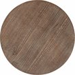 Home Square Round Solid Wood and Metal Side Table in Black - Set of 2