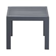 Home Square Outdoor Side Table in Gray Gunmetal Finish - Set of 2