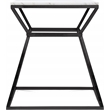 Home Square Tall Marble Side Table in Black Finish - Set of 2