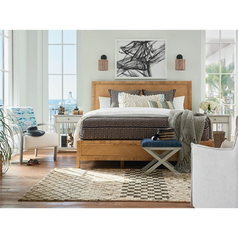 Home Square One Drawer Nightstand with Stone Top in Gray Finish - Set of 2