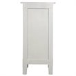 Home Square 2-Piece Set with Accent Cabinet and Console Table in Antique Gray