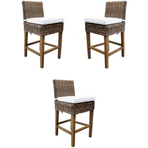 home square rattan counterstool in kubu gray finish