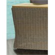 Home Square Wicker Patio End Table in Kubu Gray Finish - Set of 2