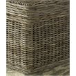 Home Square Wicker End Table Trunk in Kubu Gray Finish - Set of 2