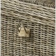 Home Square Wicker End Table Trunk in Kubu Gray Finish - Set of 2