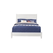 Home Square 3 Piece Set with Standard King Bed and 2 Nightstands in White