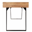 Home Square 2-Piece Solid Wood Office Set with 1 Desk & 1 Armchair in Natural