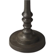 Home Square Metalworks Pedestal Accent Table in Bronze - Set of 2
