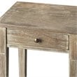 Home Square Transitional Rectangular Wood Side Table in Brass - Set of 2
